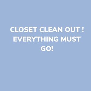 CLOSET CLEAN OUT